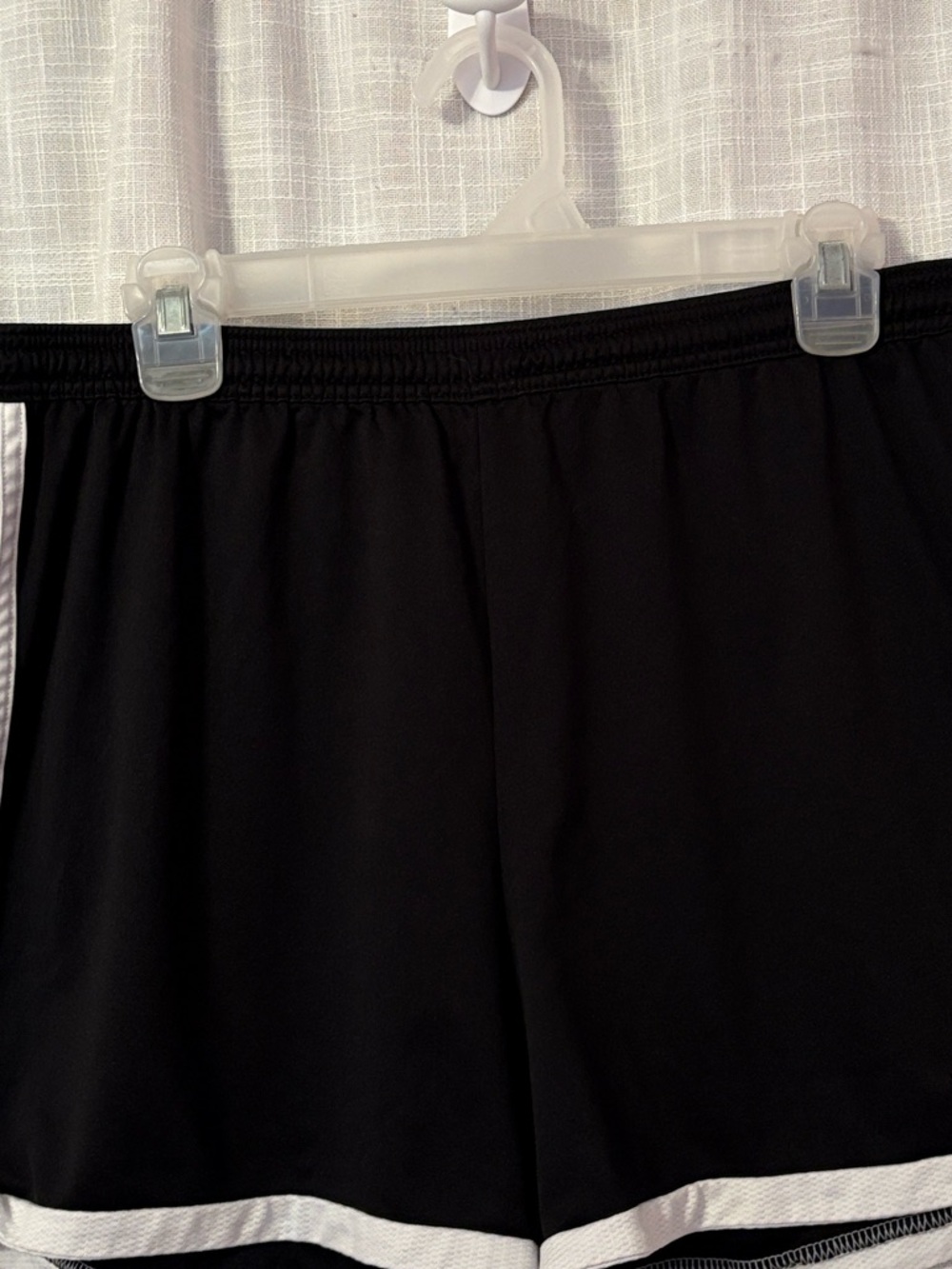 Adidas Climacool Black & White Logo Athletic Shorts - Picture 10 of 12